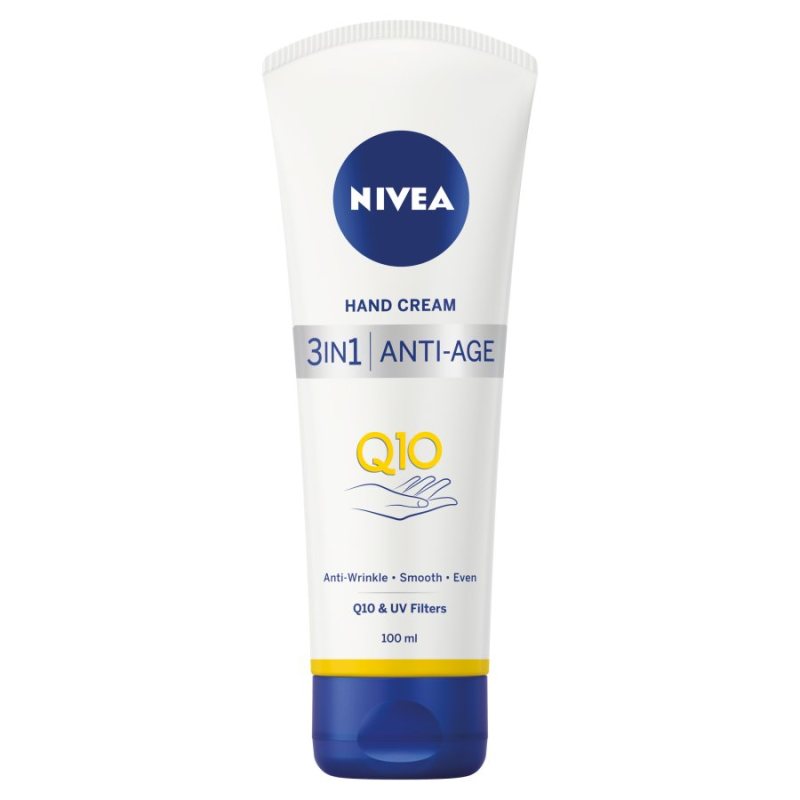 Rankų kremas nuo senėjimo 3 viename Nivea Q10 3in1 Anti-Age Hand Cream, 100 ml