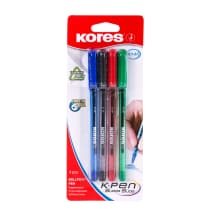 Rašikliai KORES K1-M, 4 vnt., 1 mm
