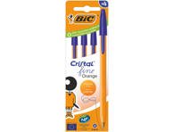 Rašiklis BIC ORANGE FINE, mėlyna sp, 4 vnt