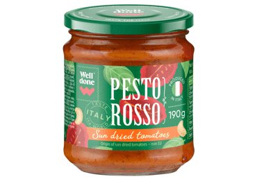 Raudonasis pesto padažas WELL DONE, 190 g