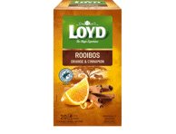 Raudonoji arbata LOYD su apelsinais ir cinamonu, 40 g