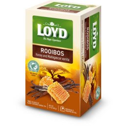 Raudonoji arbata LOYD su medumi ir vanile, 20 vnt