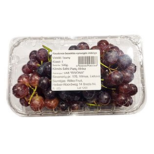 Raudonosios vynuogės indelyje, /pak., 500 g