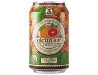 Raudonųjų apelsinų skonio gazuotas gaivusis gėrimas CICUN, 330 ml