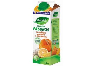 Raug. GAMTOS pasukos su moliūg., apels., šalav., 0,3 % rieb., 900 g