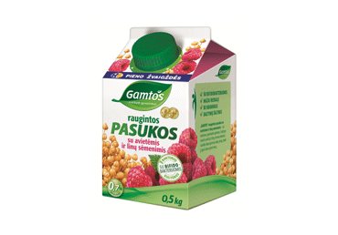 Raugintos GAMTOS pasukos su aviet. ir linų sėm., 0,7 % rieb., 500 g