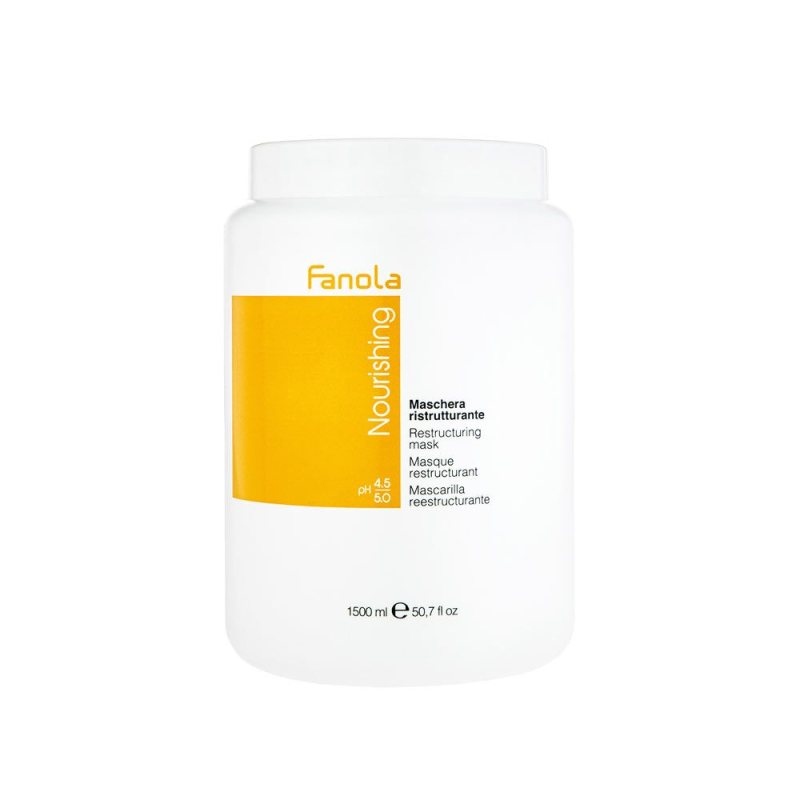 Rekonstruojamoji kaukė sausiems ir trapiems plaukams Fanola Nourishing Restructuring Mask, 1500 ml