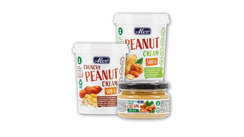 Riešutų kremams ALVO, 200 g
