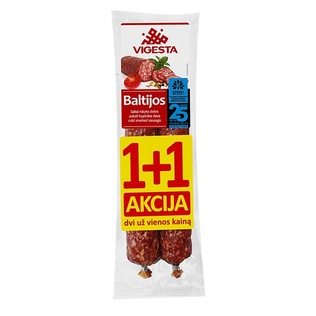 Rinkinys: BALTIJOS šaltai rūkyta dešra, 280 g/rink., 2 x 140 g