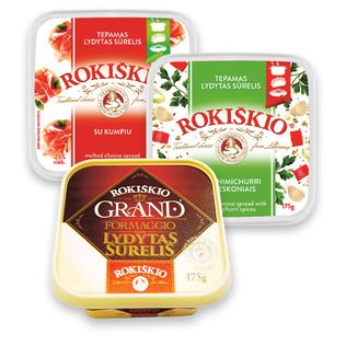 ROKIŠKIO lyd. sūrelis (3 rūš.), 23% rieb., 175 g