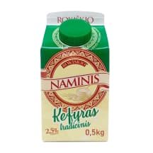 ROKIŠKIO NAMINIS kefyras, 2,5 % rieb., 0.5 kg