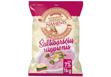 ROKIŠKIO NAMINIS šaltibarščių rūgpienis, 7 % rieb., 1 kg