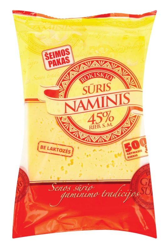 ROKIŠKIO NAMINIS SŪRIS 45%, 500 g