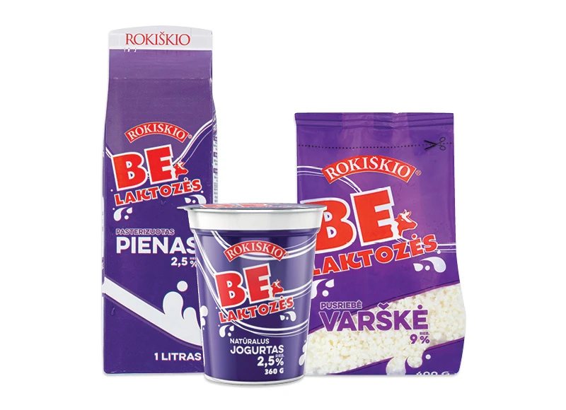 ROKIŠKIO pieno produktams be laktozės, 1 l