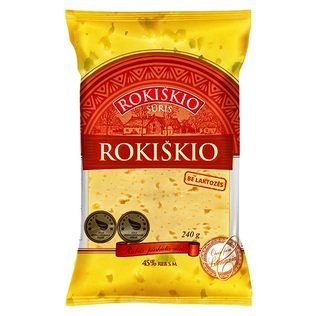 ROKIŠKIO sūris, 45% rieb. s. m., 240 g