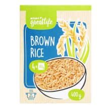 Rudieji ryžiai RIMI GREATLIFE, 4 x 100 g