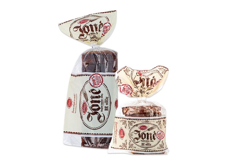 Ruginei duonai be mielių JONĖ, 390 g