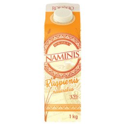 Rūgpienis ROKIŠKIO NAMINIS, 3,5% rieb., 1 kg