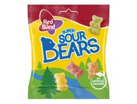 Rūgštūs guminukai RED BAND SOUR BEARS, 100 g