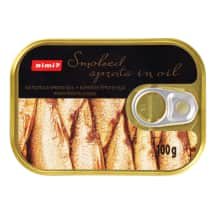 Rūkyti šprotai aliejuje RIMI /70G, 100 g