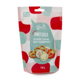 Rutuliukai "Pretzels" su jogurtiniu glaistu, 120 gr