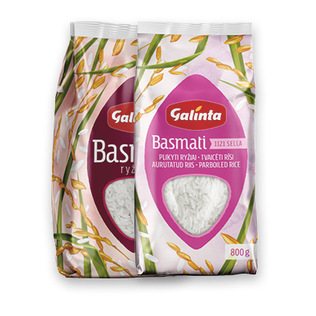 Ryžiai GALINTA, BASMATI arba BASMATI SELLA, 800 g