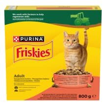 S. kačių ėdal. FRISKIES ADULT, su jaut., 800 g