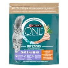 S. pašaras PURINA ONE COAT&HAIRBALL kat., 750 g