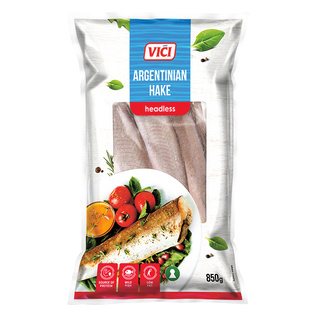 Šald. argentin. jūrin. lydek. be galvų VIČI, 850 g