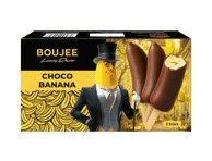 Šald. bananas ant pagaliuko BOUJEE su pieniniu šokol., 195 g