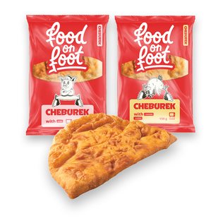 Šald. čeburekas FOOD ON FOOT (2 rūš.), 130 g