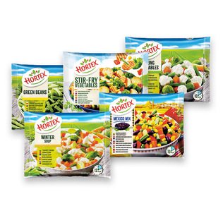 Šald. daržovių mišiniams HORTEX (6 rūš.), 400 g