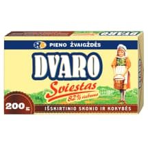 Sald. grietinėlės DVARO sviestas, 82 %, 200 g