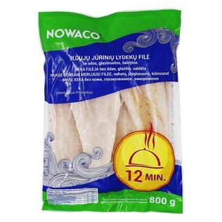 Šaldyta ilgųjų jūrinių lydekų filė be odos NOWACO, 800 g