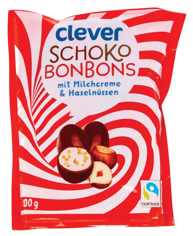 Saldainiai CLEVER Schoko Bonbons, 200 g