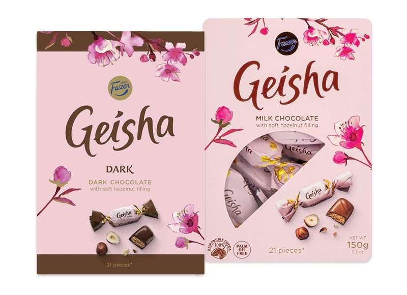 Saldainiai dėžutėje GEISHA, 150 g