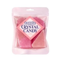 Saldainiai TOPPIE CRYSTAL CANDY (STRAWBERRY), 80 g