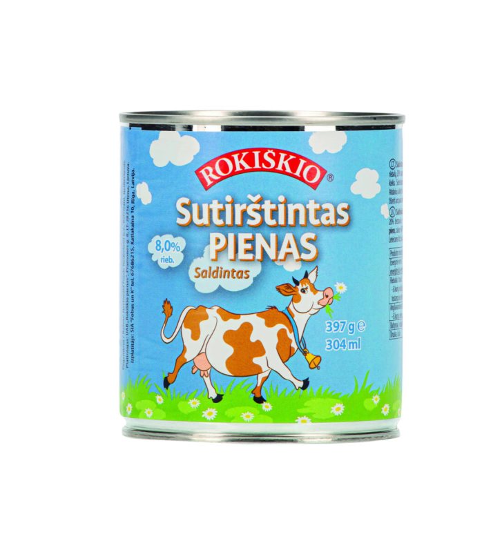 Saldintas sutirštintas ROKIŠKIO pienas, 397 g