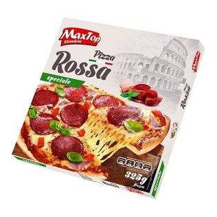 Šaldyta pica ROSSA SPECIALE MAX TOP su kumpiu ir saliamiu, 325 g