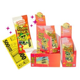 Saldūs pinigai SWEET MONEY, braškės ir vanilės sk., 8 g