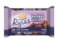 Saldus varškės sūrelis RYTAS su razinomis, 8 % rieb., 100 g
