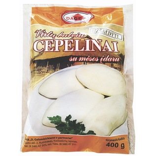 Šald.virtų bulvių cepelinai su mėsos įd. DAGERA, 400 g