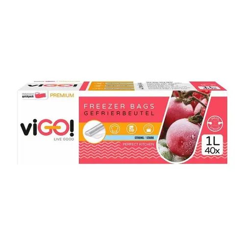 Šaldymo maišeliai VIGO! PREMIUM, 40 vnt, 1 l