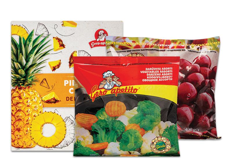 Šaldytiems vaisiams ir daržovėms GERO APETITO, 300 g