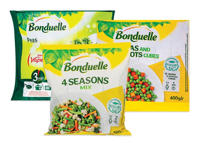 Šaldytoms daržovėms ir jų mišiniams BONDUELLE, 240 g