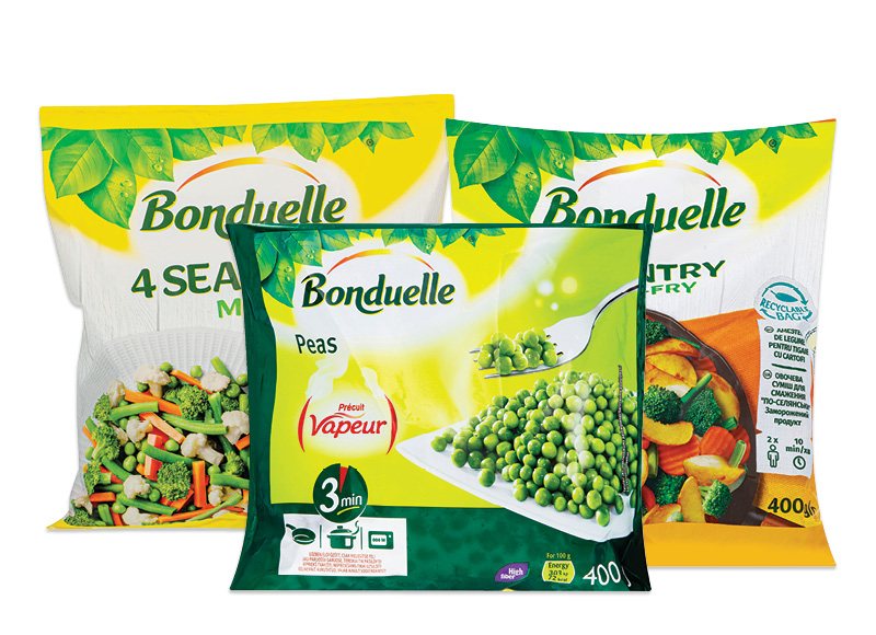 Šaldytoms daržovėms ir jų mišiniams BONDUELLE, 400 g