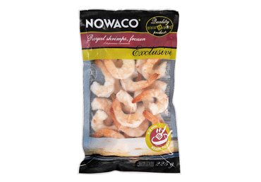 Šaldytos karališkosios krevetės NOWACO EXCLUSIVE be kiautų, 225 g