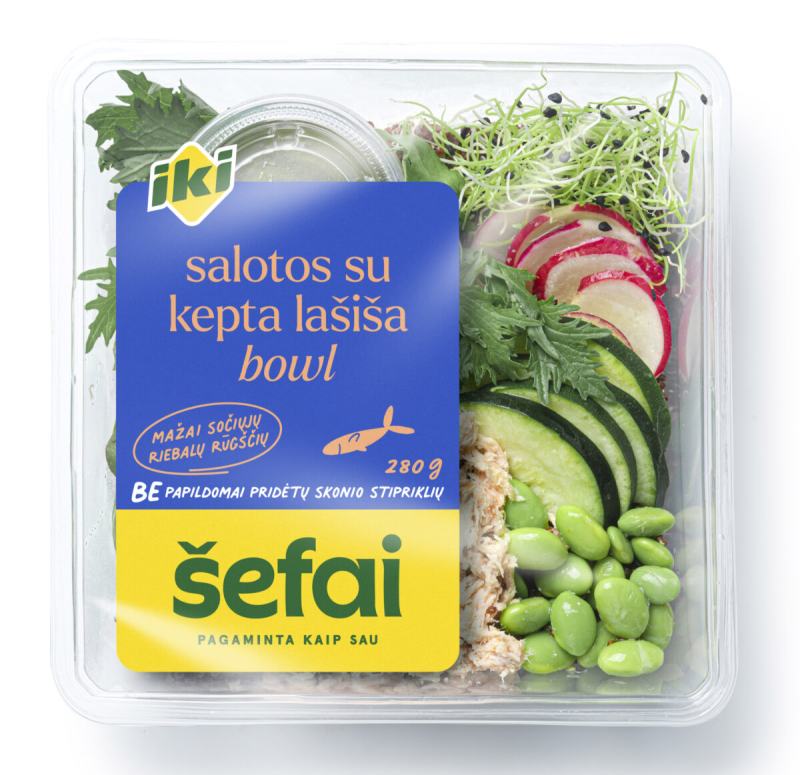 Salotos su kepta lašiša BOWL, 280 g