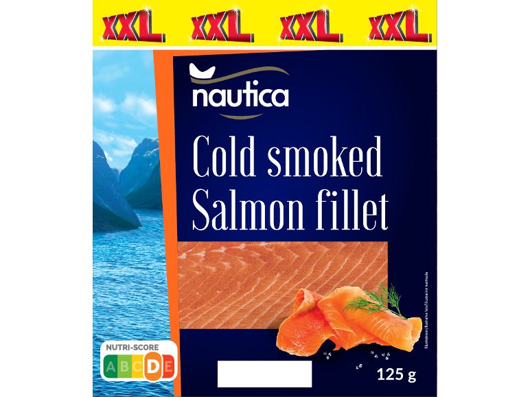 Šaltai rūkyta Atlantinė lašišų filė, 125 g