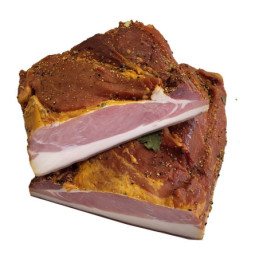 Šaltai rūkytas KLEBONIŠKAS kiaulienos kumpis, 1 kg